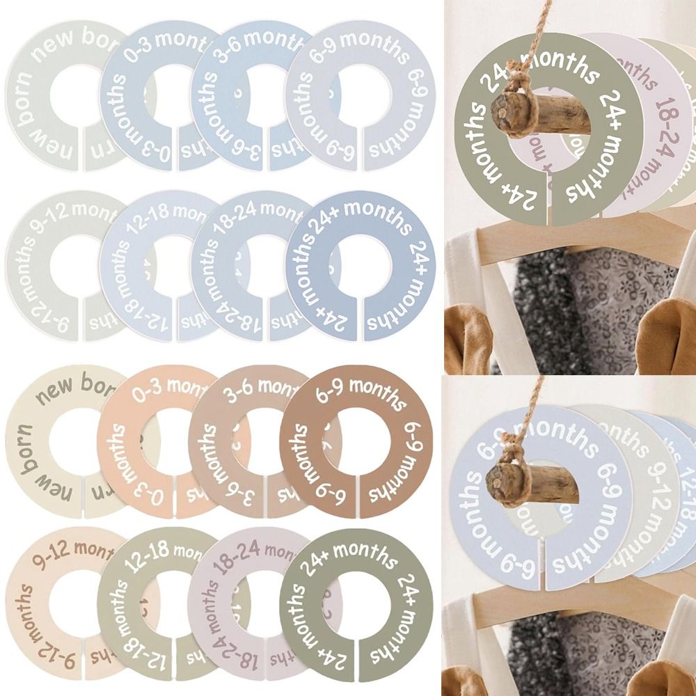 Baby Clothing Hanger Dividers - 68/9Pcs Organizing Hangers Baby Clothing Size