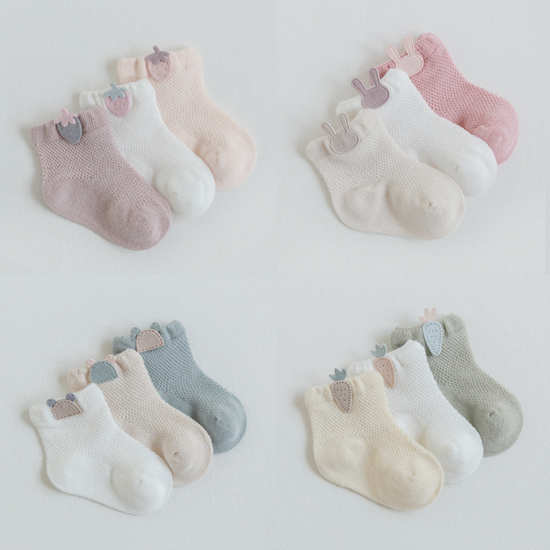 3Pairs/lot Mesh Infant Baby So - Toddler Sock Set review and price