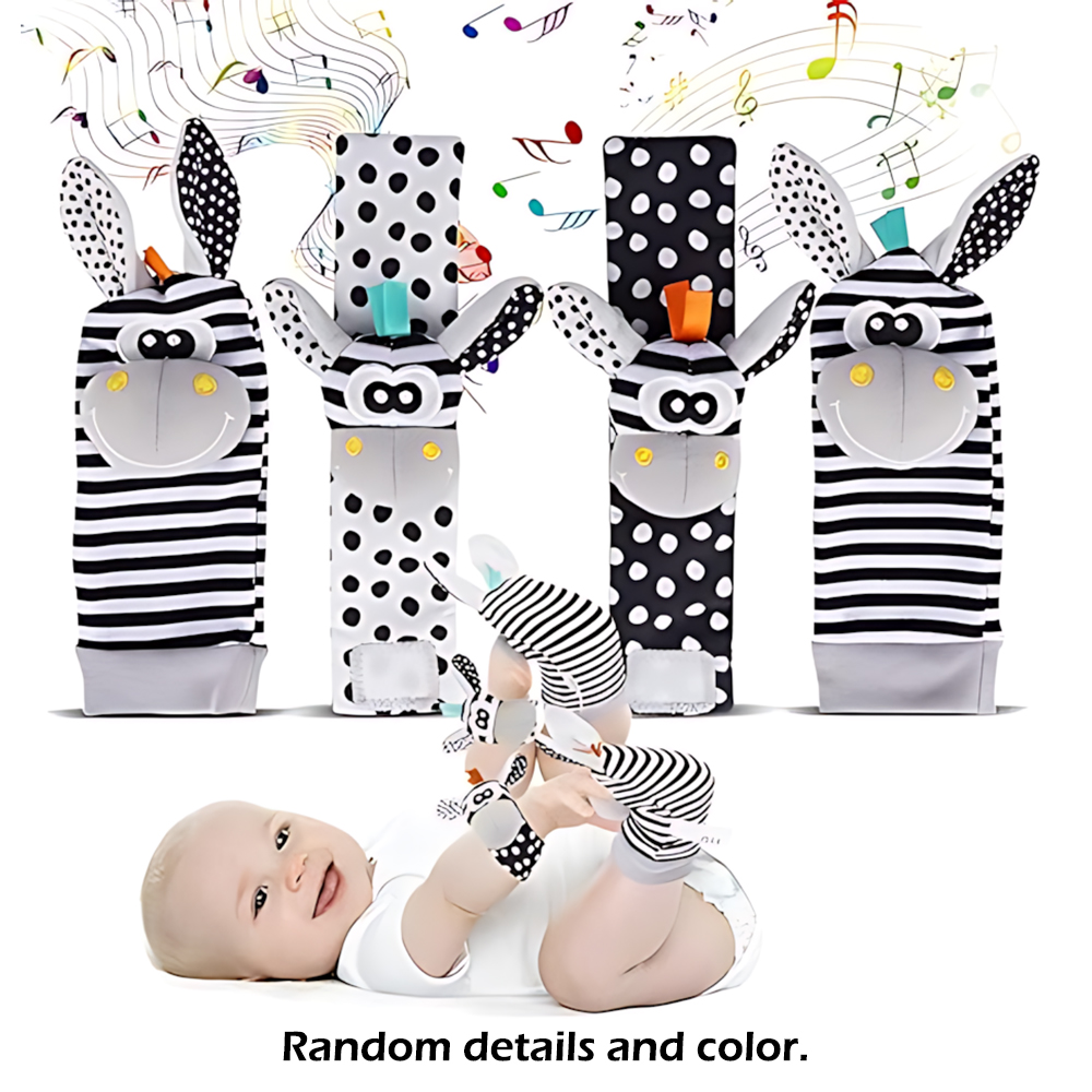 4pcs/Set Baby Infant Wrist Rat - Toddler Sock Set review and price