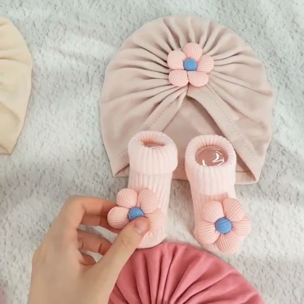 Sweet Big Flower Baby Hat Sock - Toddler Sock Set review and price