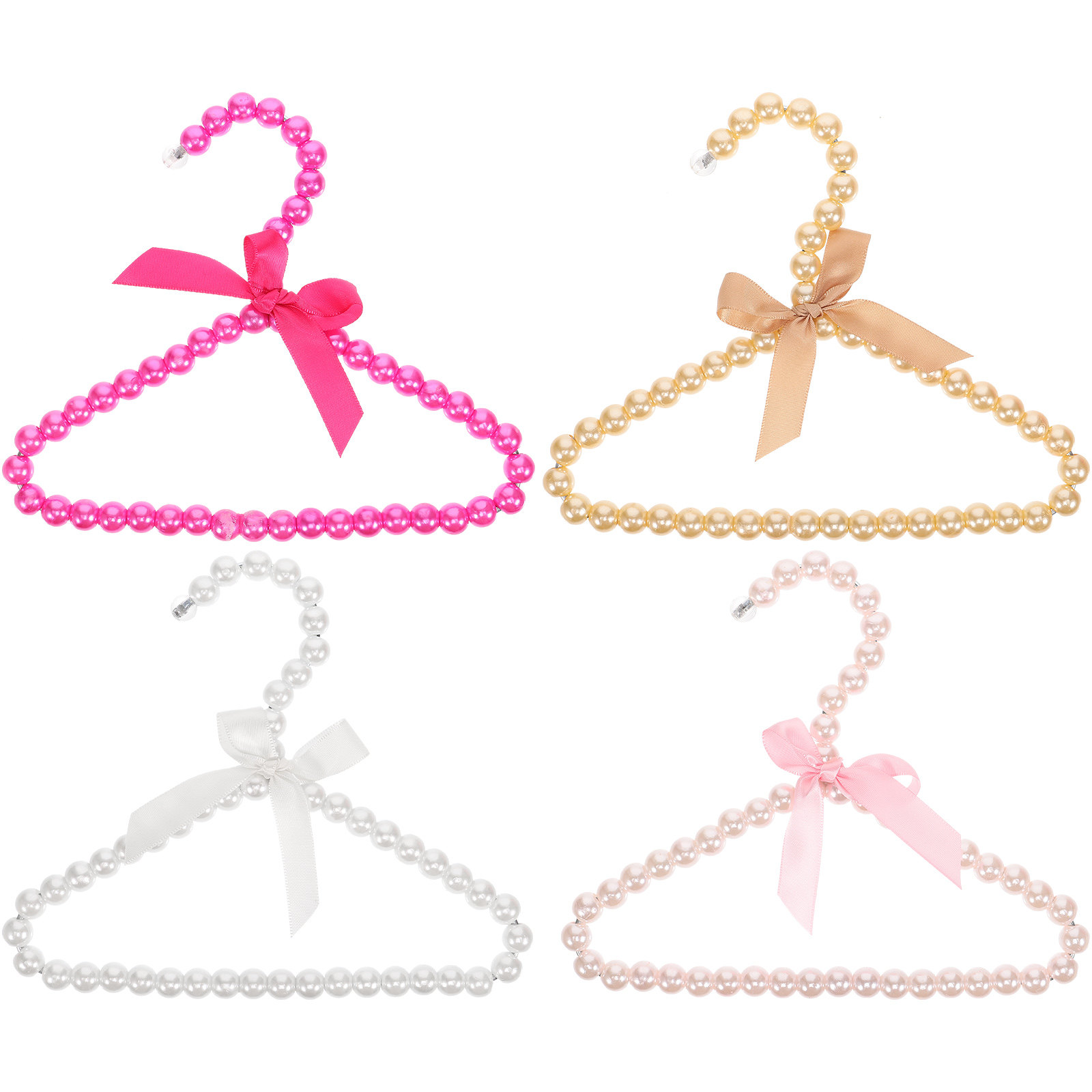 4Pcs Pearl Pet Clothes Hanger  - Baby Clothing Rack review and price