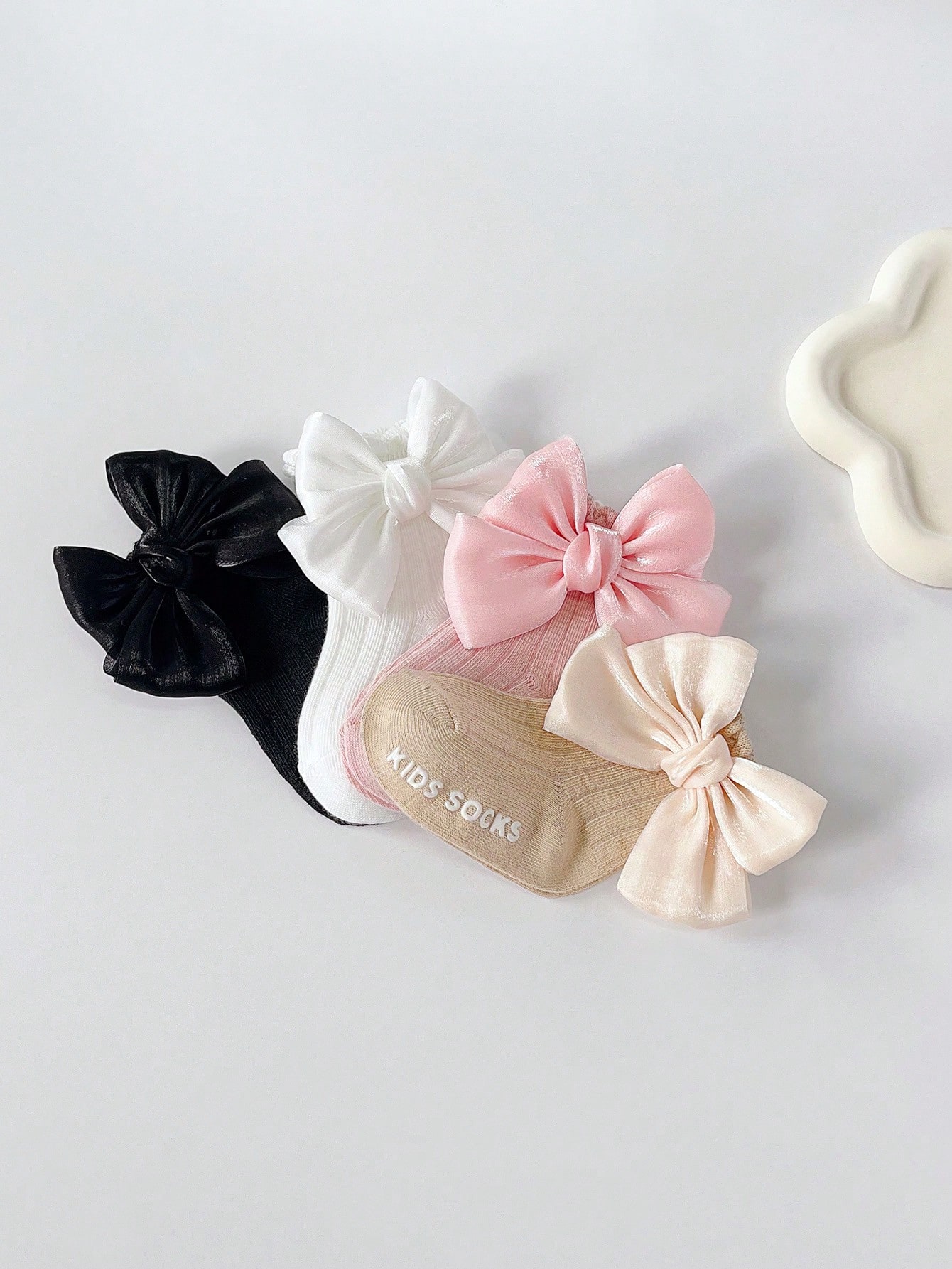4 Pairs Baby Bow Soft Learning - Toddler Sock Set review and price