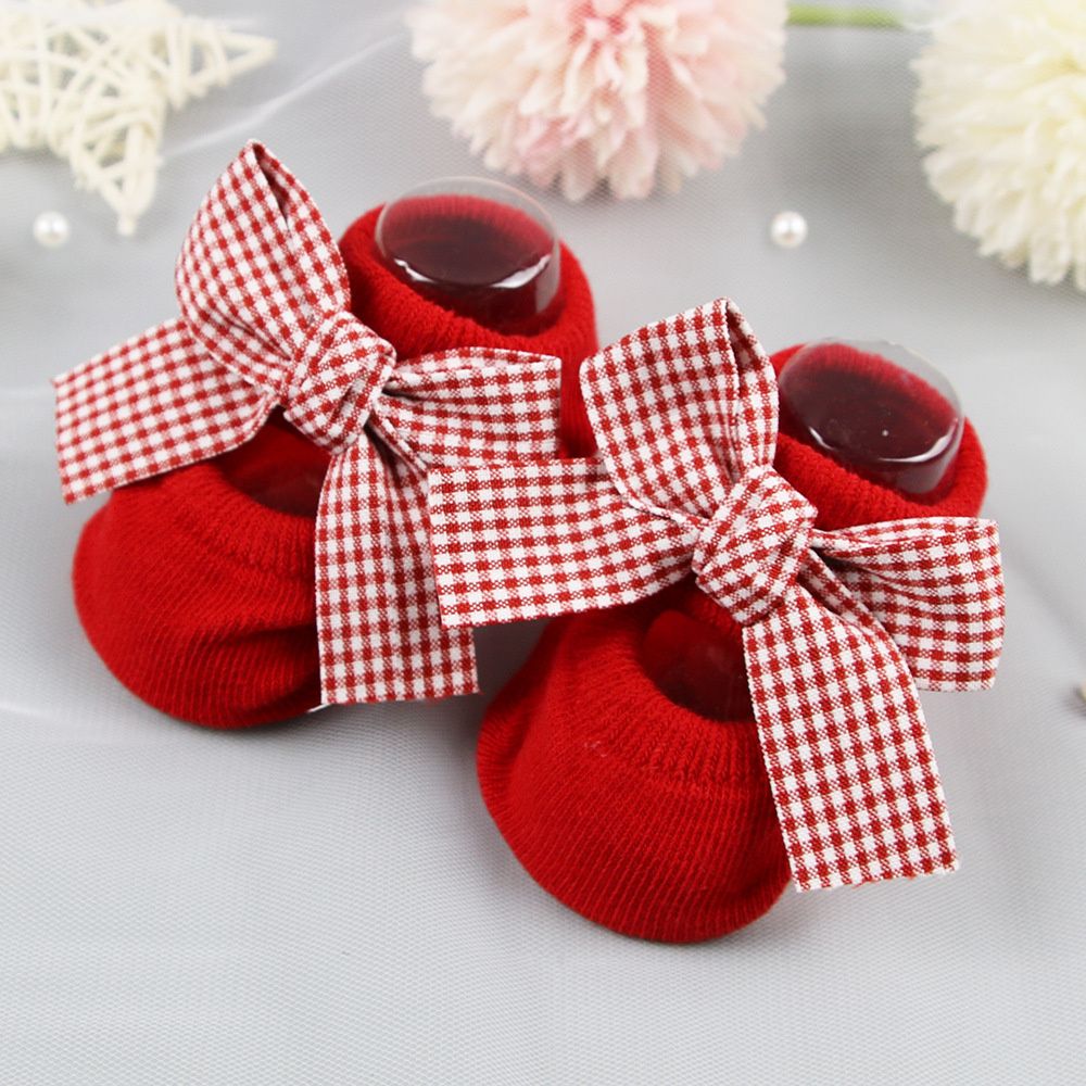 Christmas Gift Cotton Bow Head - Toddler Sock Set review and price